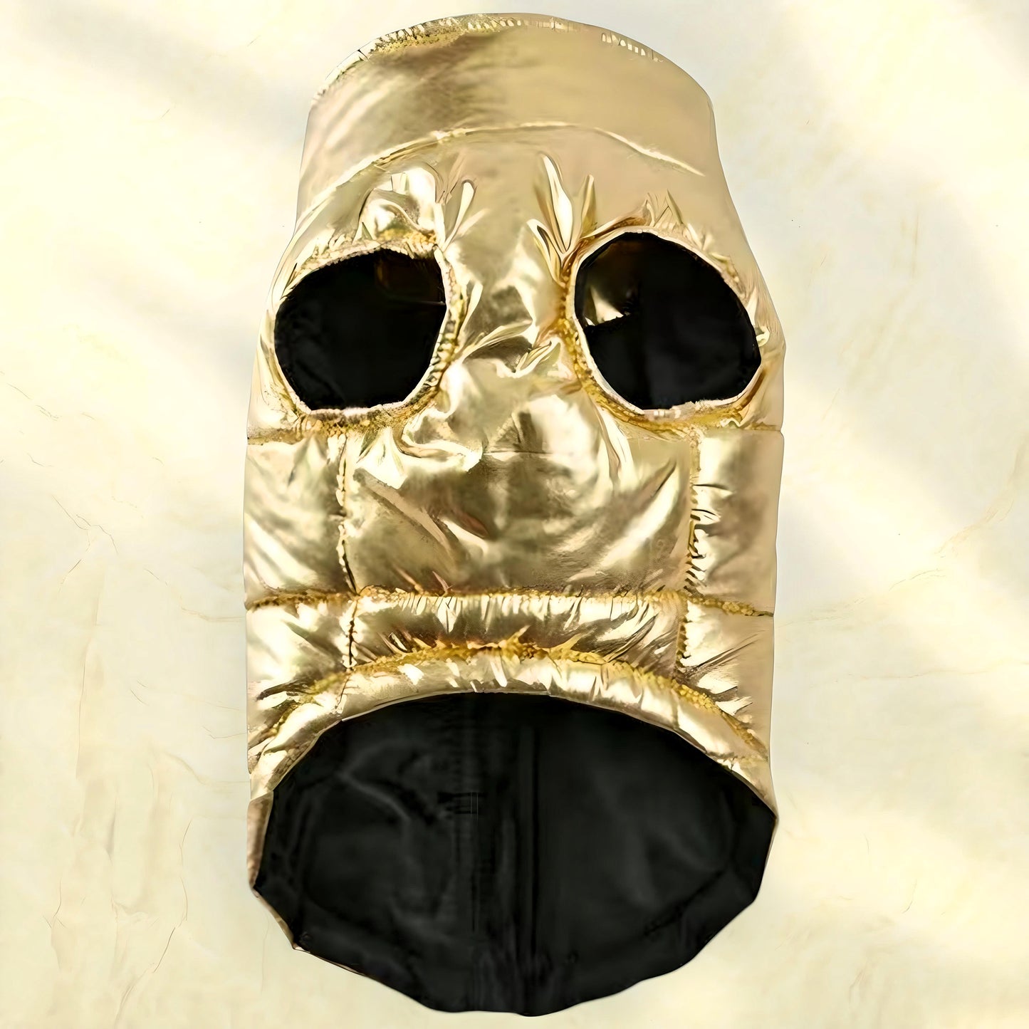 Shiny Gold Pet Puffer Jacket