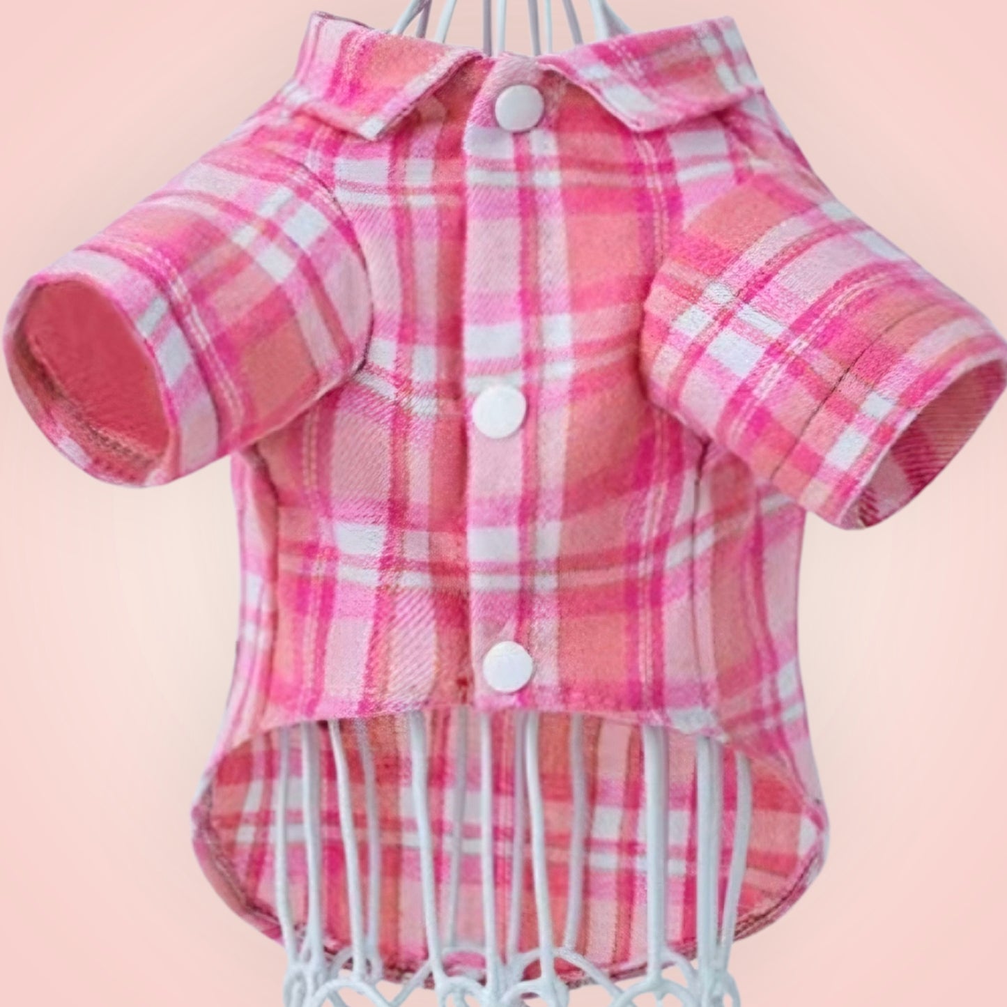 Pink Plaid Shirt