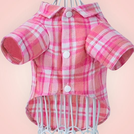 Pink Plaid Shirt