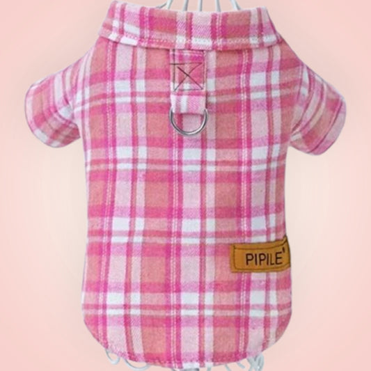 Pink Plaid Shirt